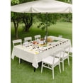 thumbnail image 4 of Outdoor Tablecloths with Umbrella Hole & Zipper, Sunflower Rectangle Tablecloth 52x70 Inch, Vintage Botanical Waterproof Table Cloth, Patio/Pool/Picnic Table Covers, 4 of 8