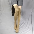 thumbnail image 3 of HomeDM Women's Knee High Socks Casual Solid Color Seamless Dress Socks Over Knee Boot Socks Leg Warmer 1 Pairs, 3 of 4