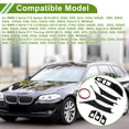 thumbnail image 3 of Cubierta de recorte de manija de panel de puerta del lado del conductor delantero Unique Bargains para BMW 5 Serie F10 Sedan 2010-2013, cubierta de manija de puerta interior No.51417225873 Negra, 3 of 6