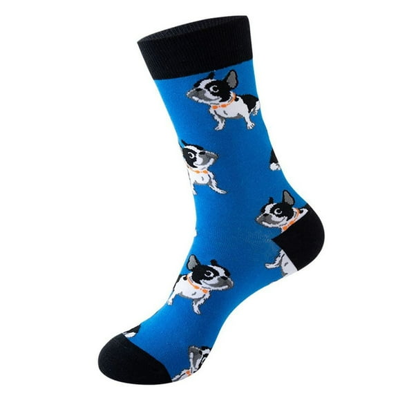 FARONZE Crew Cute Animal French Bulldog Socks, Suitable for Men and Women, 1 pair