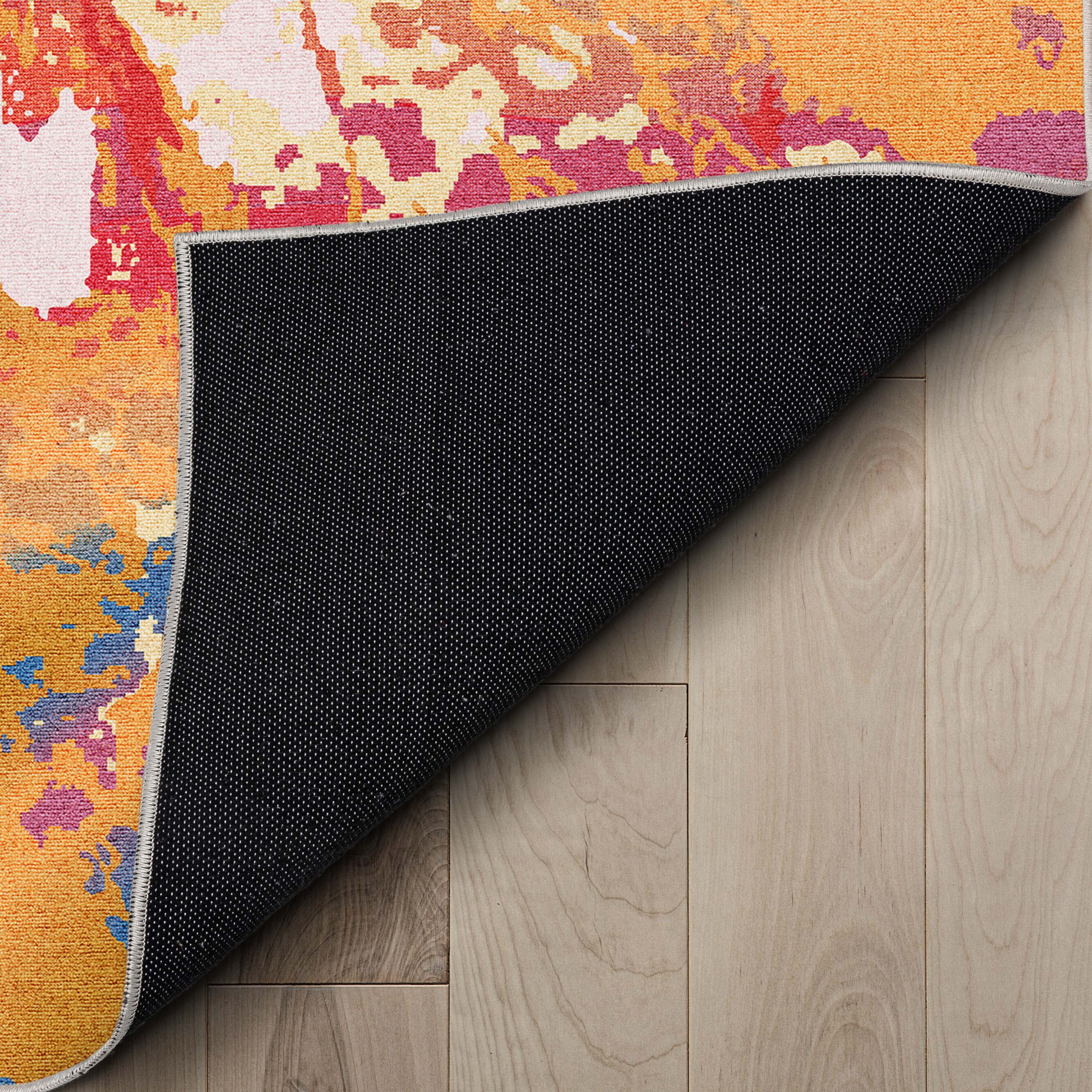 Well Woven Abstract Harmony Modern Stripes Pattern Multi Color Flat-Weave Easy to Clean 3'3" x 5' Area Rug