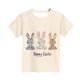 thumbnail image 5 of Blusas y camisas de manga corta con cuello redondo Camiseta estampada de manga corta de Pascua para niños Cuello redondo Manga corta Casual Versátil Para niñas Niños Top de poliéster, 5 of 5