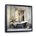 thumbnail image 2 of Designart "Bath Monochrome Of Calm III" Bath & Laundry Floater Framed Canvas Wall Art, 2 of 7