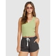 thumbnail image 2 of Billabong OFF BLACK Women's Road Trippin Elastic Waist Shorts, US Large, 2 of 4