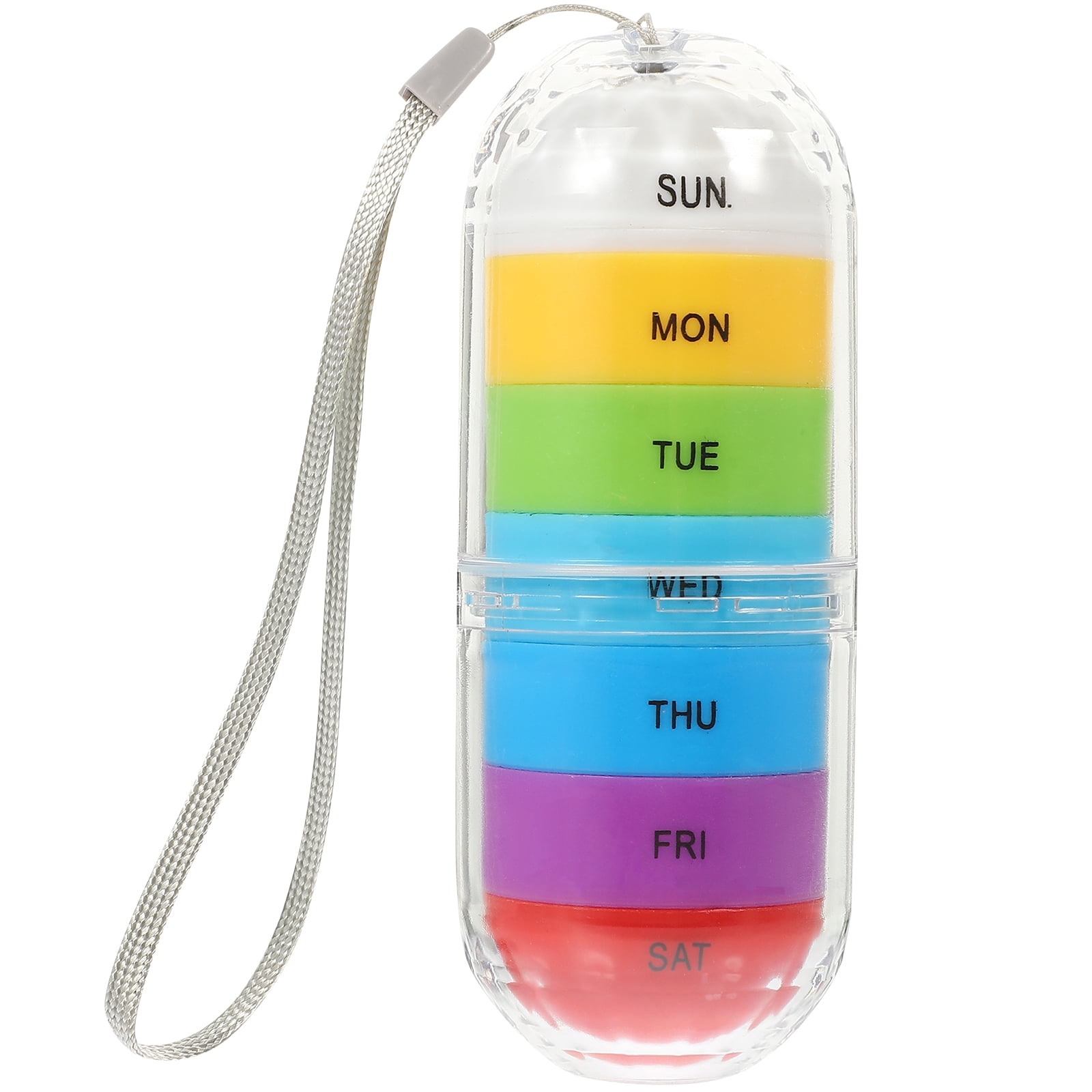 Portable Pill Case Pill Container Weekly Pill Organizer Pill Holder Home Pill Storage Case
