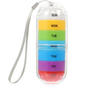 Portable Pill Case Container Weekly Pill Organizer Pill Holder Home Pill Storage Case