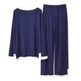 thumbnail image 3 of Richie House Womens Pajama Set Long Sleeve Sleepwear Scoop Neck Pjs Sets S-XXL 2 Pc set Lounge RHW4044, 3 of 7