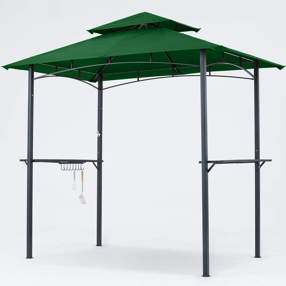 ABCCANOPY 8'x 5' Grill Gazebo Shelter, Double Tier Outdoor BBQ Gazebo
