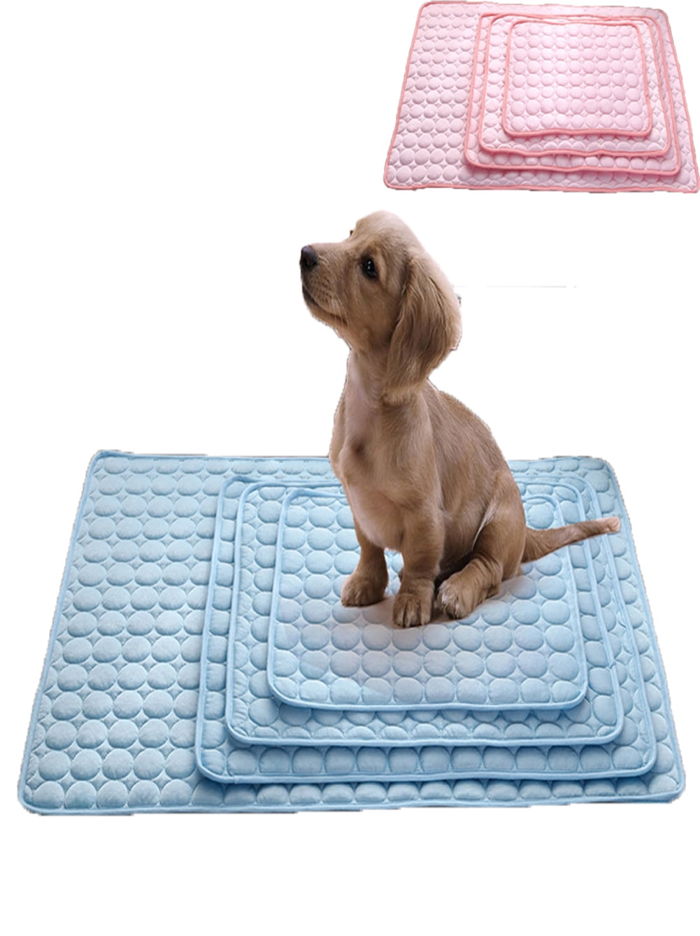 outdoor pet heating pad on Maxcozy Pet Cat Dog Heat Relief Summer Cooling Mats Blanket Non Toxic Cold Silk Pad Beds Indoor Outdoor Cushion S Xl Walmart Com Walmart Com