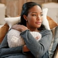 thumbnail image 6 of DEMDACO Taupe Grey Heart Shaped 10 x 11 inch Plush Polyester Decorative Throw Giving Pillow, 6 of 6