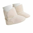 thumbnail image 4 of Cozy Baby Sneakers Winter Boots Insulated High Top Anti- Warm Shoes for Toddlers Comfortable Walking Shoes,Color:Beige,Size:12-18 Months, 4 of 8