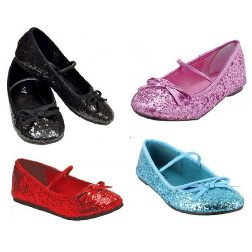 Pleaser - Flat Ballet Slipper Glitter Kids Red Sm Costume Item - Walmart.com - Walmart.com