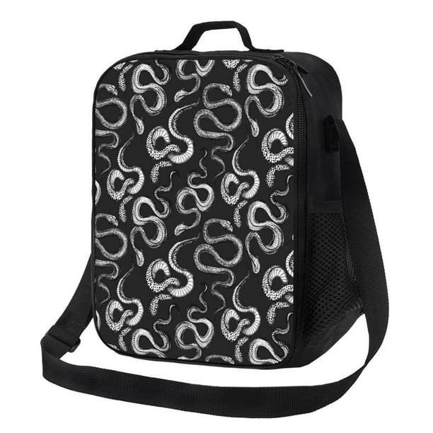 Fotbe Snake Lonchera Bolsa de Almuerzo para Hombres y Mujeres, Lonchera de Gran Capacidad, Bolsa de Almuerzo Reutilizable, Bolsa Térmica Aislante