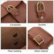 thumbnail image 4 of Yuarrent Bolsa frontal de ciclismo compacta y ligera para un viaje cómodo, bolsa Universal para manillar de bicicleta Ciclismo Marrón, 4 of 6