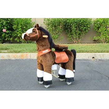 wonders shop usa - new ponycycle pony cycle ride on horse no need battery no electric just walking horse chocolate - size small for children 3 to 5 years old or up to 55 (Best Rocking Horse For 3 Year Old)