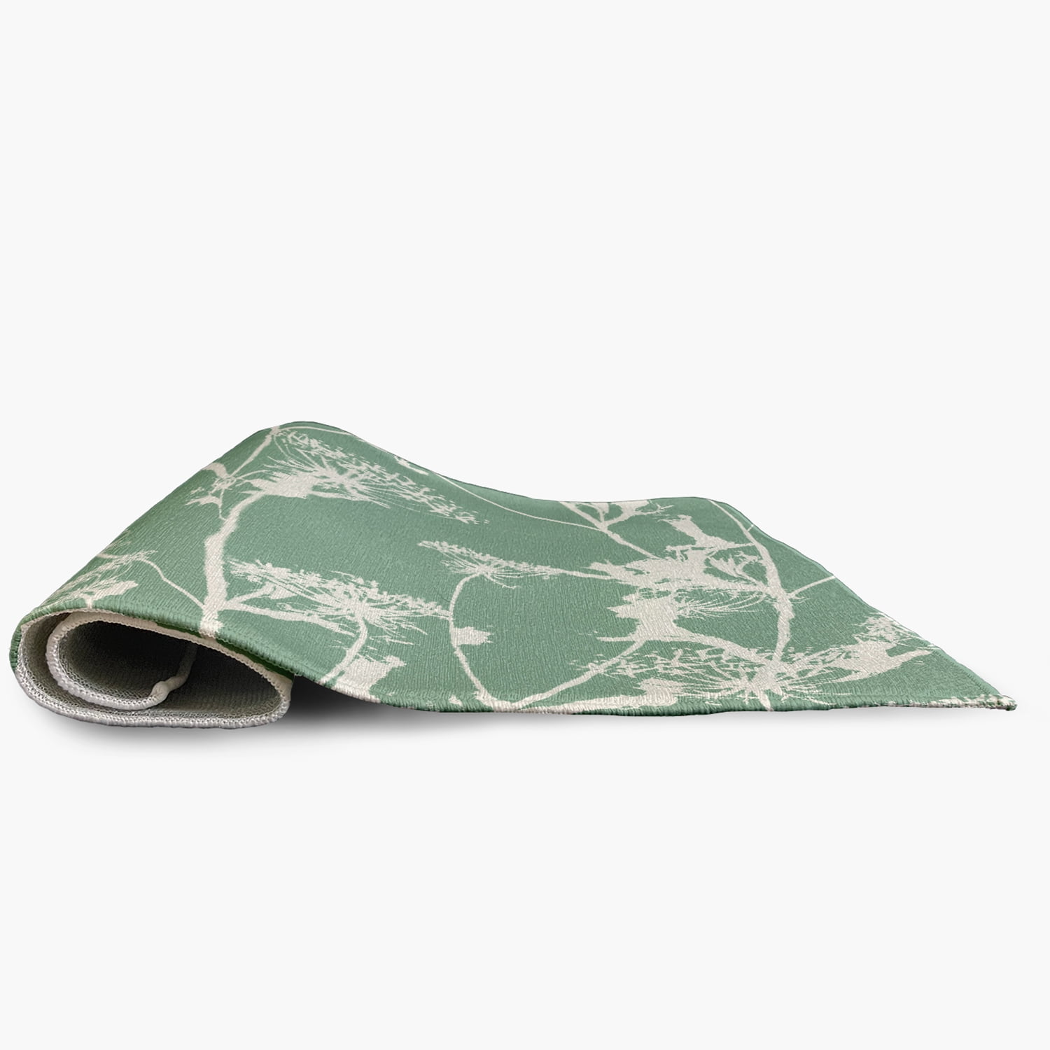 4' x 6' Simply Daisy Windy Blossom Modern & Contemporary Chenille Area Rug, Green