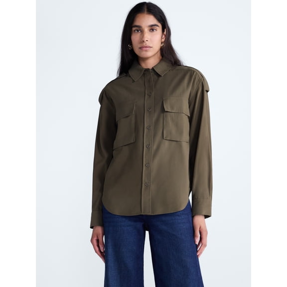 Scoop Women's and Women's Plus Utility Shirt, Sizes XS-4X