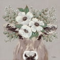 thumbnail image 2 of Norman, Michele 26x26 White Modern Wood Framed Museum Art Print Titled - Flora the Jersey Cow, 2 of 4