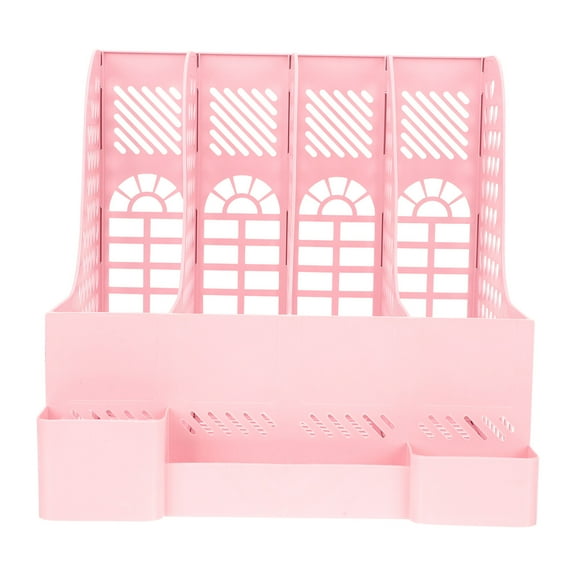 WORGEOUS  Cute Folder File Box Premium Holder Magazine Storage Rack Office