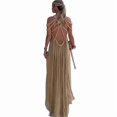 thumbnail image 4 of Women'S 2024 Summer Rope Knot Halter Party Dress Beige One size, 4 of 9