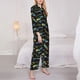 thumbnail image 3 of Balery Colorful Skateboard Conjunto de Pijama con Estampado para Mujer, Conjunto de Dos Piezas con Manga Larga, Ropa de Dormir Suave con Bolsillos, Pijamas Cómodos-Small, 3 of 7