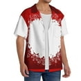 thumbnail image 2 of Kdxio Men'S Hawaiian Shirt For Men Short Sleeve Shirt Winter Christmas Snowflake Summer Casual Holiday Beach Button Down T-Shirts, 2 of 5