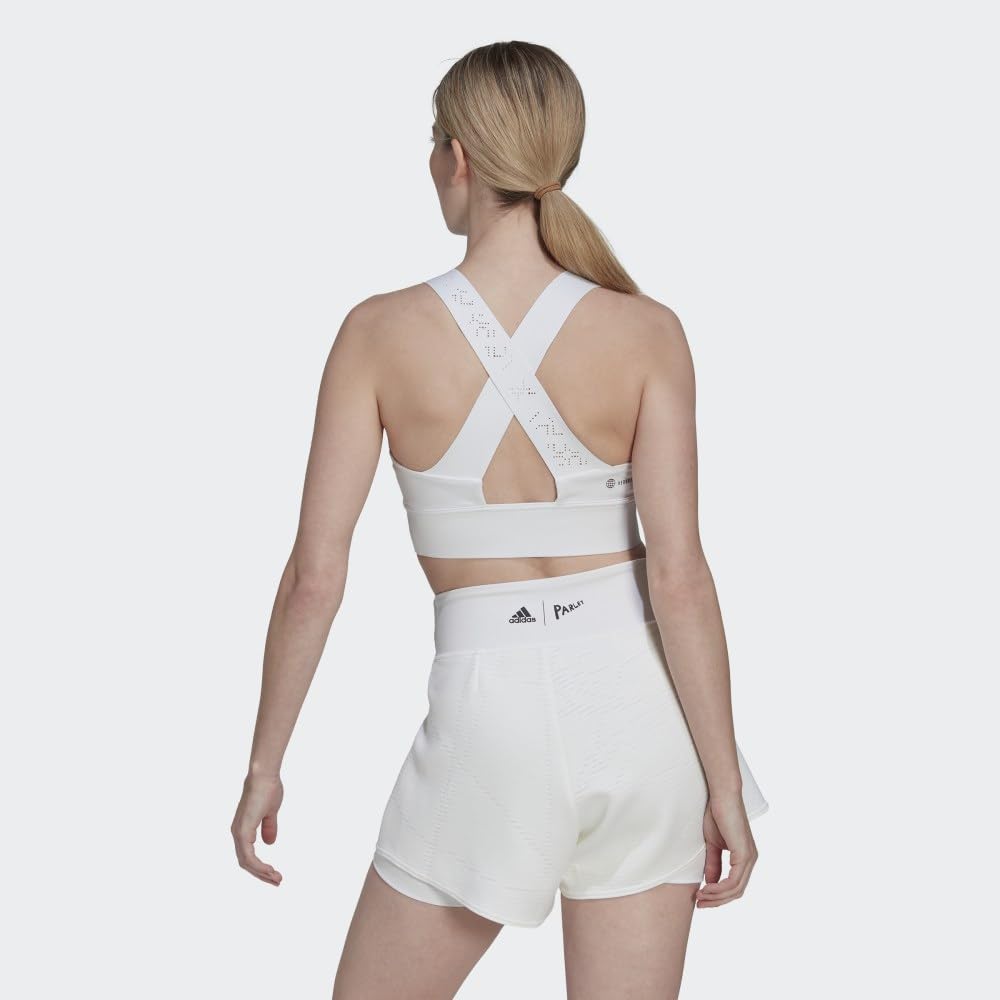 Adidas Parley London Women's Tennis Crop Tank White photo 2
