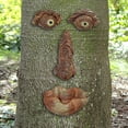thumbnail image 2 of Ygjytge Estatuas Resina Old Man Tree Caras Bricolaje Dibujadas A Mano para Adornos Al Aire Libre (B), 2 of 6