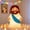 Blue Jesus Night Light, variant on Jesus Night Light Rechargeable Bedside Night Light Dimmable Silicone LED Light Ideal for Religious Gatherings, Gifts for Sunday School, Baptism Presents, Easter Egg Decorations