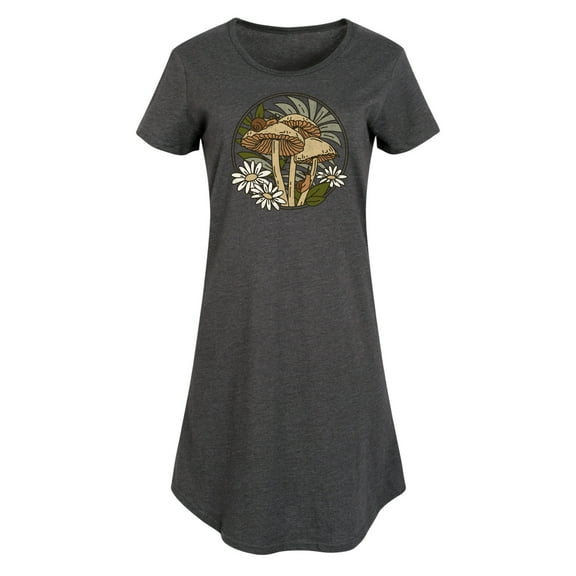 Instant Message - Spring - Mushrooms, Snails, & Daisies - Women's Any Way Dress