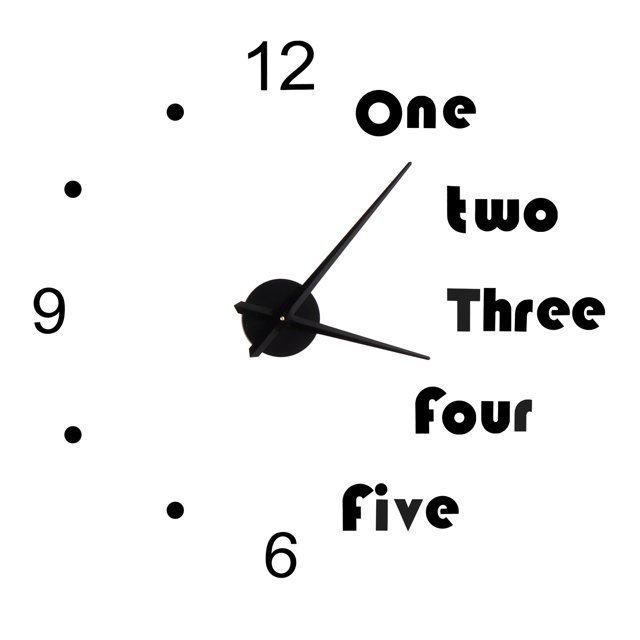 Reloj De Pared De Bricolaje, Pegatinas De Reloj De Pared, Elegante Y Hermoso, Fácil De Usar Para El Dormitorio De La Sala De Estar ANGGREK Disfraces