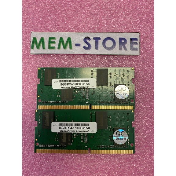 32GB (2x16GB) SODIMM DDR4-2133 Memory HP EliteDesk 800 35W G2 Desktop Mini PC (3rd Party)