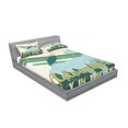 thumbnail image 2 of Ambesonne Vintage Fitted Sheet & Pillow Sham Set, Adventure in Sky Plane, Full, Multicolor, 2 of 2