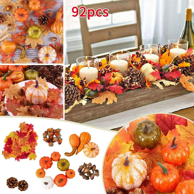 Pumpkin Decoration Pumpkin Model Vegetable Cabinet Display Vintage Ornament Set Vintage Christmas Ornament Strength Ornament Special Christmas Ornament Sparkly Ornament