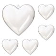 thumbnail image 2 of 5x bolas de adorno rellenables transparentes, caja con forma de corazón, caja de dulces, colgante para decoraciones navideñas del Día de San Valentín , 10cm BLESIY Bolas rellenables, 2 of 8