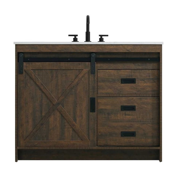 Elegant Kitchen and Bath Austin 42 inch Single Bathroom Vanity in Expresso