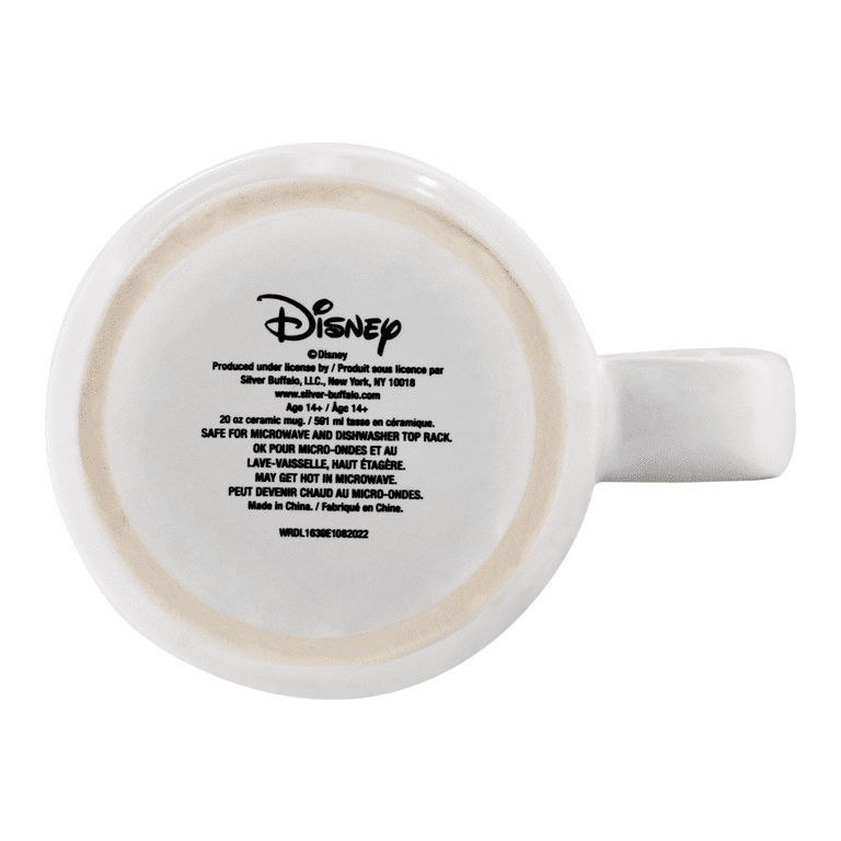 Silver Buffalo Disney Mickey Mouse Rainbow Ceramic Camper Mug | Holds 20  Ounces