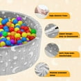 thumbnail image 4 of Luminescent Ball Pit for Toddlers - 47" Star Glow Large Foam Ball Pit Indoor Playground for Kids 1-6, Play Pits Outdoor Games Sensory Toys (Balls Not Included), 4 of 7