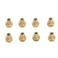 thumbnail image 4 of ZOUSSIQI RC Nut Kit, 8Pcs Standard Size Gold Wear Brass RC Tire Lock Nut Fine Workmanship for SCX24 (8mm) CA919-55005, 4 of 9
