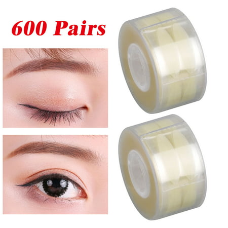 600Pairs Ultra Invisible Two-sided Sticky Double Eyelid Tape Stickers, Instant Eyelid Lift Without Surgery, Perfect for Hooded, Droopy, Uneven, Mono-eyelids-By (Best Double Eyelid Tape 2019)