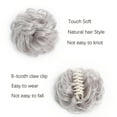 thumbnail image 3 of Meetitsneeds Bun Extension Hair Clips, Bun Extension Clips for Women, Claw Clip Messy Piece Bun Clip With Claw, Wave Curly Hairpieces for Daily Wear (SW283-1B), 3 of 7