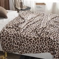 thumbnail image 4 of Couverture Imprimé Léopard Classique 100 % Polyester Couverture d'Hiver Drap Couverture Literie Canapé Couverture Douce pour Dormir Couverture Chaude RJ, 4 of 7