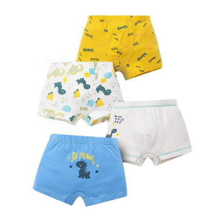 

Kids Underwear Boys Kids Toddler Baby Boys Underwear Cute Cartoon Briefs Shorts Pants Cotton Underwear Trunks 4PCS Toddler Underwear Boys (Size:4-5 Years)