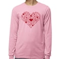 thumbnail image 2 of Nurse Icons Heart Long Sleeve Shirt Unisex X-Large Pink, 2 of 5
