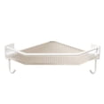 thumbnail image 3 of Organizador de ducha de esquina para baño, estante de ducha acrílico, sin perforaciones, gran capacidad, para baño, dormitorio, cocina, triángulo, blanco, de una sola capa con Ho, 3 of 14