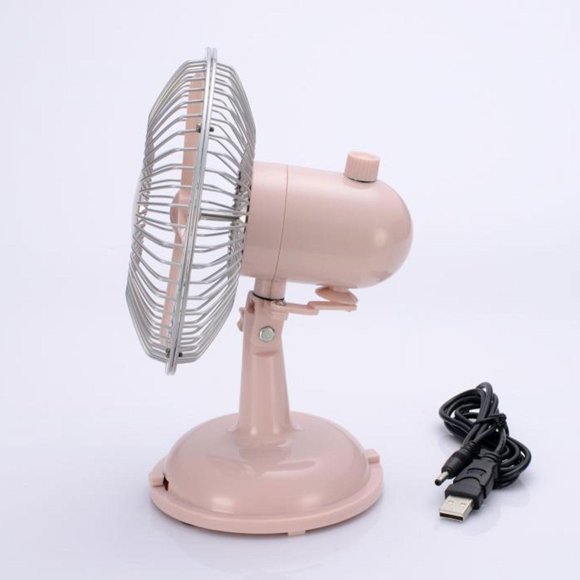 Mini ventiladores de escritorio Macarena Abanico portátil Rosa claro