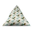thumbnail image 4 of Bird Lounger Chair Bag, Continuous Pattern of Colorful Hummingbirds, High Capacity Storage with Handle Container, Lounger Size, Ivory Dark Seafoam, by Ambesonne, 4 of 5