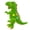 Green, variant on Green Green Dinosaur Plush Pillow For Kids Soft Stuffed T-Rex Toy For Nursery And Sleeping For Toddlers