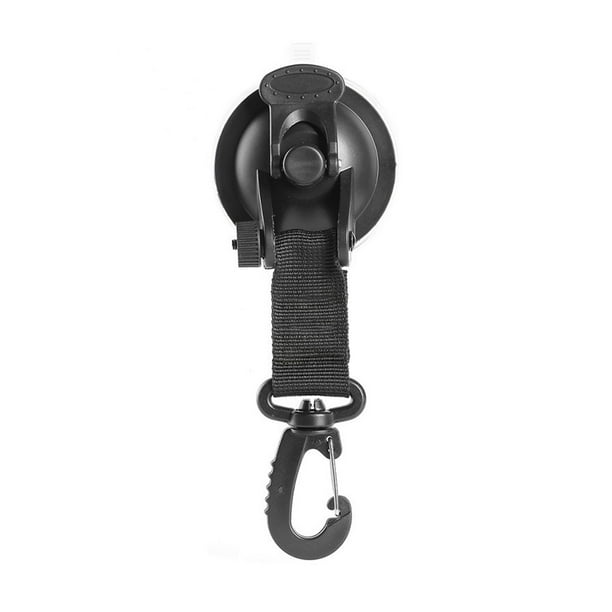 Wosthever Gancho de ventosa universal para parabrisas, colgador de ventosa para ventana reutilizable portátil con ganchos a presión, equipo para carpas Redondo Wosthever OD031866-01