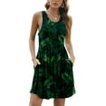 thumbnail image 6 of Aiyino Women's Sleeveless Summer Casual Sundress Short Dress With Pockets, 6 of 7